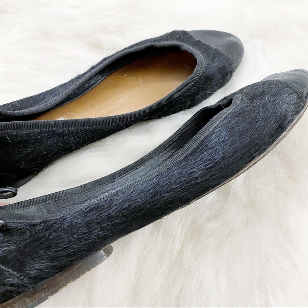 Rag & Bone Black Calf Hair Ballet Flats - Picture 5 of 9